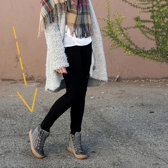 Juicy Couture Shoes - 4) JUICY COUTURE Women's Quilted High-Top Sneakers Sz. 7